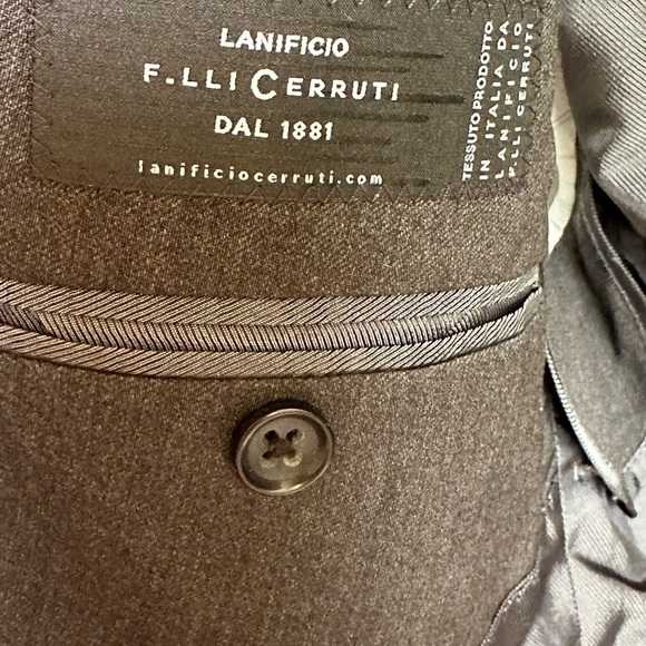 Banana Republic Lanificio Cerruti Tailored Fit Gray Classic Wool Blazer Sz 42R - Picture 4 of 14